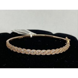 Tiara .925 Sterling Silver Cubic Zirconia SB233R Bangle Bracelet MSRP $175 TI25